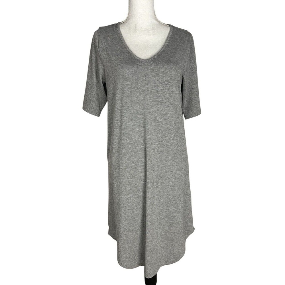 Torrid Dress Womens Size 00 Gray‎ Soft Knit Stretch Tee Shirt Comfort